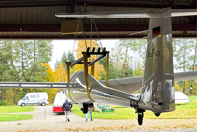 Die Ka 8 wartet auf auf ihren Einsatz an einem der letzten Flagtage der Saison